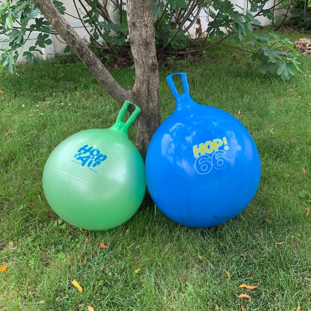 Hop Ball | Gymnic - Hop on Air | Hopper Ball | Inflatable Hopper Ball GREEN